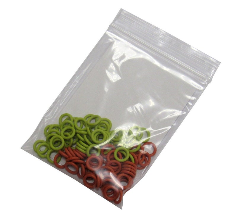 Captain O-Ring (100 Pack) Soft Stitch Ring Markers, Orange & Yellow (Small Size for Needle Sizes 0-8, for Knitting/Crochet/etc) - Image 2